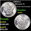Image 1 : 1904-o Morgan Dollar $1 Grades GEM Unc