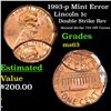 Image 1 : 1993-p Mint Error Lincoln Cent 1c Grades Select Unc
