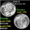 Image 1 : 1941-d Mercury Dime 10c Grades GEM++ FSB