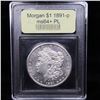Image 4 : ***Auction Highlight*** 1891-p Morgan Dollar $1 Graded Choice Unc+ PL By USCG (fc)