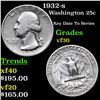 Image 1 : 1932-s Washington Quarter 25c Grades vf++