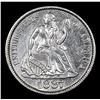 Image 2 : 1887-s Seated Liberty Dime 10c Grades Unc Details
