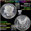 Image 1 : ***Auction Highlight*** 1881-s Morgan Dollar $1 Graded GEM++ DMPL By USCG (fc)