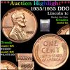 Image 1 : ***Auction Highlight*** 1955/1955 DDO Lincoln Cent 1c Graded Select Unc BN By USCG (fc)