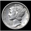 Image 2 : 1921-d Mercury Dime 10c Grades vf details