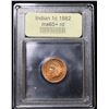 Image 4 : ***Auction Highlight*** 1882 Indian Cent 1c Graded Gem+ Unc RD By USCG (fc)
