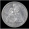 Image 2 : 1869-p Seated Liberty Dime 10c Grades AU Details