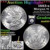 Image 1 : ***Auction Highlight*** 1883-s Morgan Dollar $1 Graded Choice+ Unc By USCG (fc)