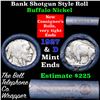 Image 1 : Buffalo Nickel Shotgun Roll in Old Bank Style 'Bell Telephone' Wrapper 1927 & d Mint Ends