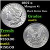 Image 1 : 1897-s Morgan Dollar $1 Grades Select+ Unc