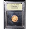 Image 4 : ***Auction Highlight*** 1876 Indian Cent 1c Graded Gem+ Unc RD By USCG (fc)