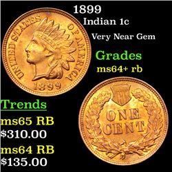 1899 Indian Cent 1c Grades Choice+ Unc RB