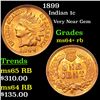 Image 1 : 1899 Indian Cent 1c Grades Choice+ Unc RB