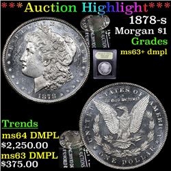 ***Auction Highlight*** 1878-s Morgan Dollar $1 Graded Select Unc+ DMPL By USCG (fc)