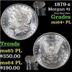 1879-s Morgan Dollar $1 Grades Choice Unc+ PL