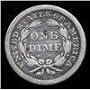 Image 3 : 1845-p Seated Liberty Dime 10c Grades vf++