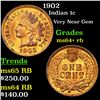 Image 1 : 1902 Indian Cent 1c Grades Choice+ Unc RB