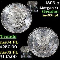 1896-p Morgan Dollar $1 Grades Select Unc+ PL