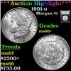 Image 1 : ***Auction Highlight*** 1901-o Morgan Dollar $1 Graded GEM++ Unc By USCG (fc)