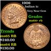 Image 1 : 1906 Indian Cent 1c Grades Choice+ Unc RB