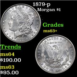 1879-p Morgan Dollar $1 Grades Select+ Unc