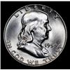 Image 2 : 1959-d Franklin Half Dollar 50c Grades Choice Unc+ FBL