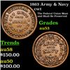 Image 1 : 1863 Army & Navy Civil War Token 1c Grades Select AU