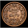 Image 3 : 1863 Army & Navy Civil War Token 1c Grades Select AU