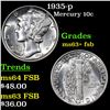 Image 1 : 1935-p Mercury Dime 10c Grades Select Unc+ FSB