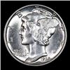 Image 2 : 1938-p Mercury Dime 10c Grades GEM+ Unc