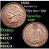 Image 1 : 1892 Indian Cent 1c Grades Choice AU/BU Slider