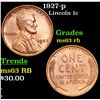 Image 1 : 1927-p Lincoln Cent 1c Grades Select Unc RB