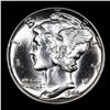 Image 2 : 1944-d Mercury Dime 10c Grades GEM+ FSB
