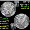 Image 1 : 1887-p Morgan Dollar $1 Grades Select Unc+ PL