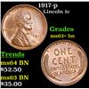 Image 1 : 1917-p Lincoln Cent 1c Grades Select+ Unc BN