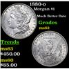 Image 1 : 1880-o Morgan Dollar $1 Grades Select Unc