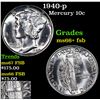 Image 1 : 1940-p Mercury Dime 10c Grades GEM++ FSB