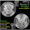 Image 1 : 1885-p Morgan Dollar $1 Grades Choice Unc DMPL