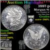 Image 1 : ***Auction Highlight*** 1897-p Morgan Dollar $1 Graded Choice Unc+ DMPL by USCG (fc)