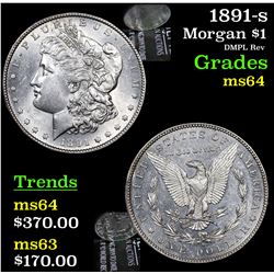 1891-s Morgan Dollar $1 Grades Choice Unc