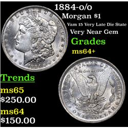 1884-o/o Morgan Dollar $1 Grades Choice+ Unc