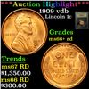 Image 1 : ***Auction Highlight*** 1909 vdb Lincoln Cent 1c Graded GEM++ RD By USCG (fc)