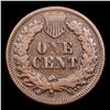 Image 3 : 1868 Indian Cent 1c Grades vf+