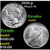 Image 1 : 1926-p Peace Dollar $1 Grades Select Unc