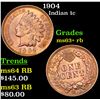 Image 1 : 1904 Indian Cent 1c Grades Select+ Unc RB