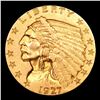 Image 2 : ***Auction Highlight*** 1927-p Gold Indian Quarter Eagle $2 1/2 Graded Select+ Unc By USCG (fc)