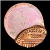 Image 3 : Mint Error Struck 80% Off Center; Double Stuck; Mushroom Indent Lincoln Cent 1c Grades Select Unc RB