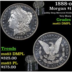 1888-o Morgan Dollar $1 Grades Select Unc DMPL