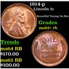 Image 1 : 1914-p Lincoln Cent 1c Grades Select+ Unc RB