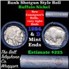Image 1 : Buffalo Nickel Shotgun Roll in Old Bank Style Wrapper 1929 & d Mint Ends Grades
